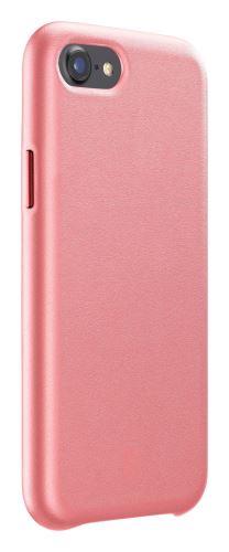 Ochranný kryt Cellularline Elite pro Apple iPhone SE (2020)/8/7/6, PU kůže, lososový