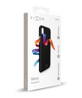 Zadní pogumovaný kryt FIXED Story pro Xiaomi Redmi Note 9, černý (2)