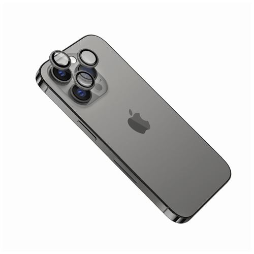 Ochranná skla čoček fotoaparátů FIXED Camera Glass pro Apple iPhone 14 Pro/14 Pro Max, space gray