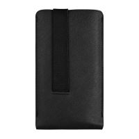 Univerzální pouzdro FIXED Lucca se zavíracím popruhem pro telefony do 6,6", černé (1)