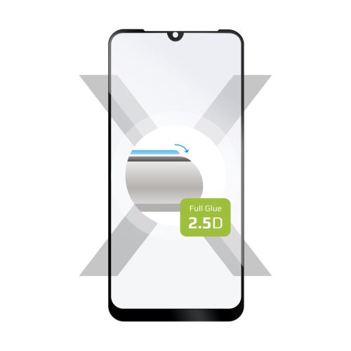 Ochranné tvrzené sklo FIXED Full-Cover pro Huawei Y6p, lepení přes celý displej