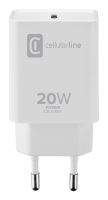 USB-C adaptér Cellularline pro rychlé nabíjení Apple iPhone/iPad, 20W, bílá