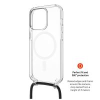 Pouzdro FIXED MagPure Neck s černou šňůrkou na krk pro Apple iPhone 16 Pro Max (2)