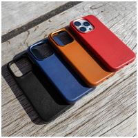 Kožený zadní kryt FIXED MagLeather s podporou MagSafe pro Apple iPhone 16 Pro, černý (6)