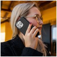 Kožený zadní kryt FIXED MagLeather s podporou MagSafe pro Apple iPhone 16 Pro, černý (8)