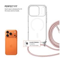 Pouzdro FIXED MagPure Neck s růžovou šňůrkou na krk pro Apple iPhone 17 Pro (1)