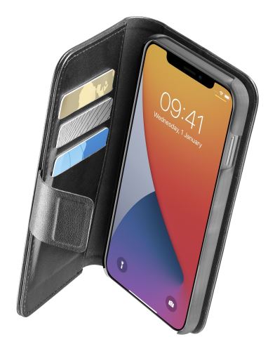 Pouzdro typu kniha Cellularline Book Agenda 2 pro Apple iPhone 13 PRO, černé