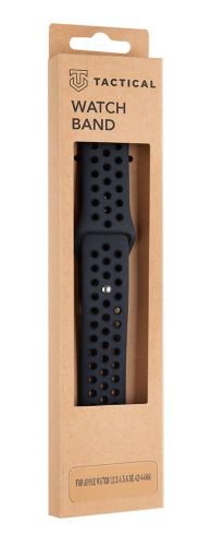 Tactical 161 Double Silicone Band for Apple Watch 1/2/3/4/5/6/7/8/9/SE 42/44/45mm Black