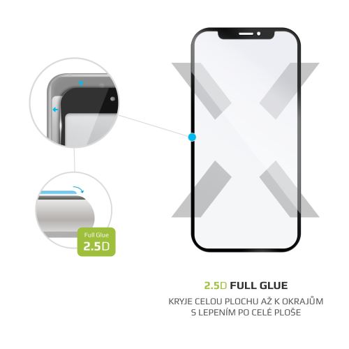 Ochranné tvrzené sklo FIXED Full-Cover pro Samsung Galaxy M22, lepení přes celý displej, č