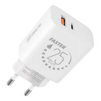 OBAL:ME Wall Charger USB-A + USB-C 25W White