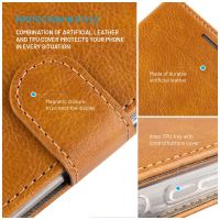 Pouzdro typu kniha FIXED Opus pro Samsung Galaxy A25 5G, hnědé (4)