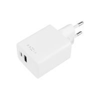 Síťová nabíječka FIXED Mini s USB-C a USB výstupem, podpora PD, 45W, bílá (2)