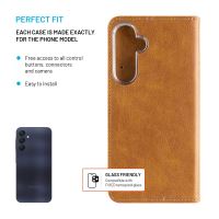 Pouzdro typu kniha FIXED Opus pro Samsung Galaxy A35 5G, hnědé (2)