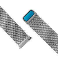 Síťovaný nerezový řemínek FIXED Mesh Strap s šířkou 20mm pro smartwatch, stříbrný