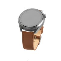 Kožený řemínek FIXED Leather Strap s šířkou 20mm pro smartwatch, hnědý