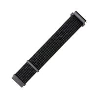 Nylonový řemínek FIXED Nylon Strap s šířkou 20mm pro smartwatch, reflexně černý