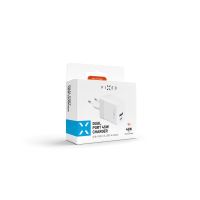 Síťová nabíječka FIXED Mini s USB-C a USB výstupem, podpora PD, 45W, bílá (7)