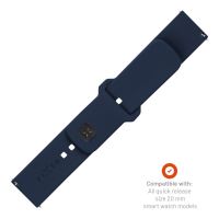 Set silikonových řemínků FIXED Silicone Sporty Strap s Quick Release 20mm pro smartwatch, modrý (3)