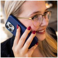 Kožený zadní kryt FIXED MagLeather s podporou MagSafe pro Apple iPhone 16 Pro, modrý (8)