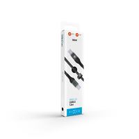 Nabíjecí a datový kabel FIXED s displejem s konektory USB-C/USB-C a podporou PD, 1.2m, USB 2.0, 100W, černý (9)