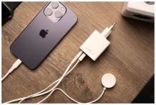 Síťová nabíječka FIXED Mini s USB-C a USB výstupem, podpora PD, 45W, bílá (5)