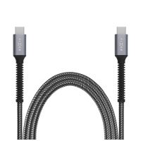 Nabíjecí a datový odolný kabel FIXED Armor s konektory USB-C/USB-C a podporou PD, 1.2 m, USB 2.0, 240W, šedý (3)