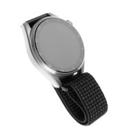 Nylonový řemínek FIXED Nylon Strap s šířkou 22mm pro smartwatch, reflexně černý