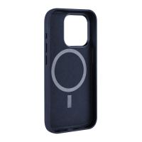 Kožený zadní kryt FIXED MagLeather s podporou MagSafe pro Apple iPhone 16 Pro, modrý (2)