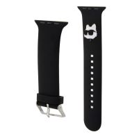 Karl Lagerfeld Choupette Head NFT Watch Strap for Apple Watch 42/44/45/49 Black