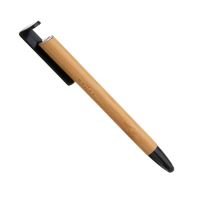Propiska 3v1 se stylusem a stojánkem FIXED Pen, antibakteriální povrch, bambusové tělo