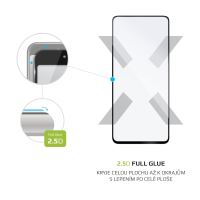 Ochranné tvrzené sklo FIXED Full-Cover pro Realme 6, lepení přes celý displej, černé