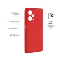 Zadní pogumovaný kryt FIXED Story pro Xiaomi Redmi Note 12 Pro+ 5G, červený (2)