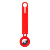 Silikonové pouzdro s popruhem FIXED Silky pro Apple AirTag, červené (2)