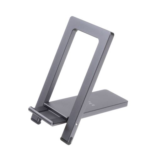 Hliníkový stojánek FIXED Frame Pocket na stůl pro mobilní telefony, space gray