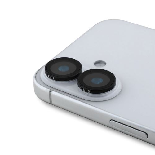 Guess Metal Protective Lens for iPhone 16/16 Plus Black
