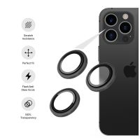 Ochranná skla čoček fotoaparátů FIXED Camera Glass pro Apple iPhone 16/16 Plus, černá (2)