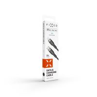 Dlouhý nabíjecí a datový opletený kabel FIXED s konektory USB-C/Lightning a podporou PD, 2m, MFI, černý (12)