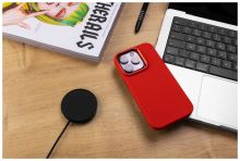 Zadní kryt FIXED MagFlow s podporou MagSafe pro Apple iPhone 15, červený (5)