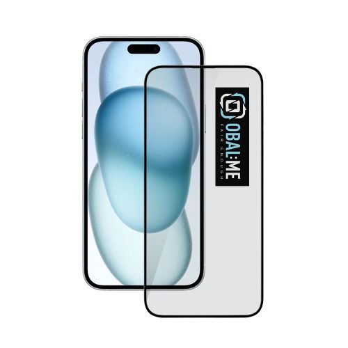 OBAL:ME 5D Glass Screen Protector for Apple iPhone 15 Plus/16 Plus Black