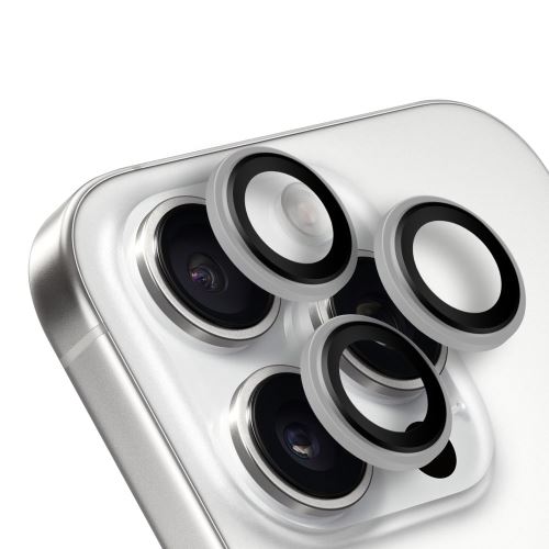 OBAL:ME Lens Protector for Apple iPhone 15 Pro/15 Pro Max White Titanium