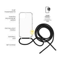 Pouzdro FIXED Pure Neck s černou šňůrkou na krk pro Apple iPhone 11 (4)