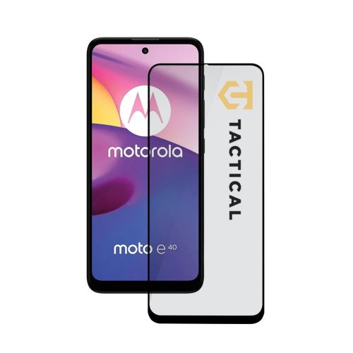 Tactical Glass Shield 5D for Motorola E30/E40 Black
