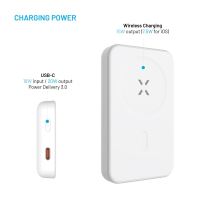Powerbanka FIXED MagZen s bezdrátovým nabíjením a podporou Magsafe, 6 000 mAh, bílá (3)