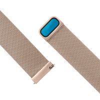Síťovaný nerezový řemínek FIXED Mesh Strap s šířkou 20mm pro smartwatch, růžové zlatý
