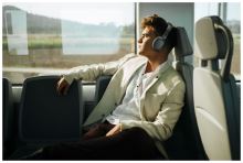 Bluetooth sluchátka MUSIC SOUND s hlavovým mostem a mikrofonem, černá (2)