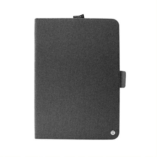Textilní pouzdro pro 10,1" tablety FIXED Novel se stojánkem a kapsou pro stylus, šedé