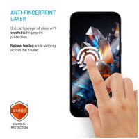 Ultra odolné tvrzené sklo FIXED Armor s Anti-dust aplikátorem a AR vrstvou pro Apple iPhone 16 Pro, černé (6)