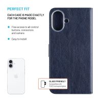 Pouzdro typu kniha FIXED Opus pro Apple iPhone 16, modré (2)