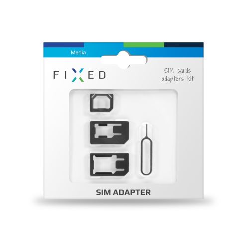 Adaptér SIM karet FIXED, nanoSIM na microSIM a miniSIM karty/z microSIM na mini SIM