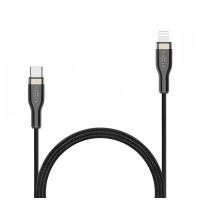 Dlouhý nabíjecí a datový opletený kabel FIXED s konektory USB-C/Lightning a podporou PD, 2m, MFI, černý (5)